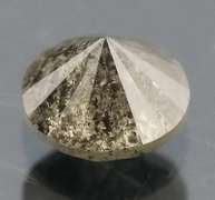 Beautiful .80ct gray and black Diamond solitare