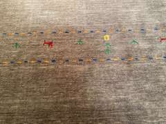 MAGNIFICENT  GABBEH RUG 8X10