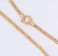 Powerful Italian Yellow Gold Byzantine Necklace