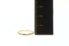 14K Yellow Gold 2.0mm Classic Rounded Simple Wedding Band Ring