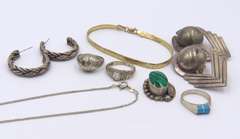 Group Lot of  Vintage 925 Sterling Silver Jewelry