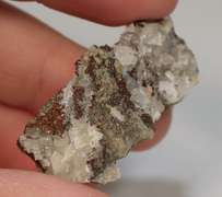 Multi-hue! 65.5ct natural Pyrite and Calcite