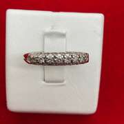 LADIES PLATINUM AND DIAMOND BAND