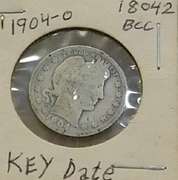 1904-O Barber Quarter circ Key Date