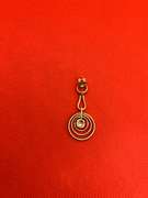 CUTE 14K ROSE GOLD LEVERBACK EARRINGS WITH DIAMONDS