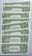 9 CH CU $1 1957B Silver Certificates
