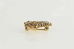 10K Yellow Gold Sigma Epsilon Seed Pearl Fraternity Lapel Pin/Brooch