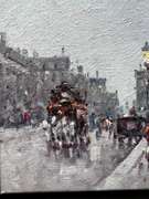 European Vacation Parisian Streetscene Painting