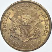 1853 $20 Liberty Head Gold Double Eagle