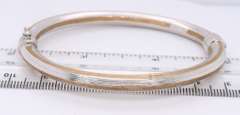 Simple but Elegant 14kt Yellow & White Gold Bangle