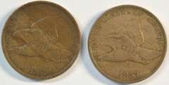 Sharp XF 1857 & 1858 LL Flying Eagle Cents