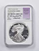 PF69 UCAM 1999-P American Silver Eagle Signed Jones NGC