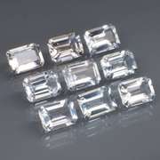 Superb 11.28ct UNHEATED diamond white Topaz set