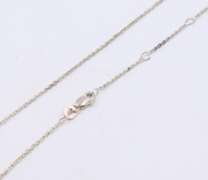 Vintage Sterling Silver Cable Chain Necklace