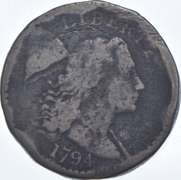 1794 Flowing Hair Large Cent - S.43 - LD5