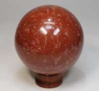 Attention grabbing 1,749ct Red Jasper sphere