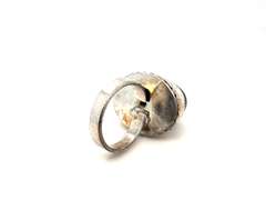 👻 FABOO-LOUS!👻Oval Black Onyx Tibetan Silver Beaded Design Ring
