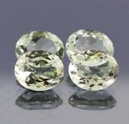 Excellent 16.98ct natural platinum green Amethyst set