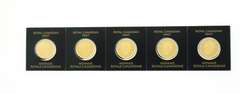 5 Set Royal Canadian Mint Gold Coins