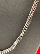 14K WHITE GOLD CURB LINK CHAIN