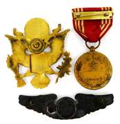 Collection of Vintage Military Pin, Badge, Medal