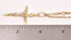 Classic Cross Necklace in 14K Yellow Gold
