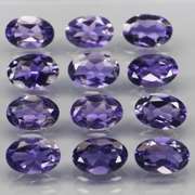 Gorgeous 4.46ct high luster blue violet Iolite set