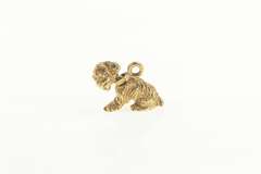 14K Yellow Gold 3D Cocker Spaniel Dog Breed Puppy Animal Charm/Pendant