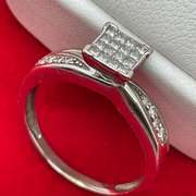 14K WHITE GOLD AND DIAMOND RING