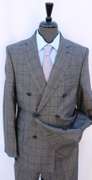 Stylish Double Breasted Flannel Comfort Fit Suit, Made in Italy