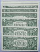 10 Consecutive CH CU 1957 B $1 Silver Certificates