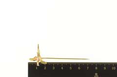 12K Yellow Gold Phoenix Ornate Black Hills Gold Bird Stick Pin