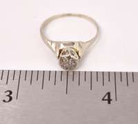 Wonderful Vintage Diamond Ring in 14K White Gold