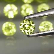 Sparkling 5.38ct untreated apple green Peridot set