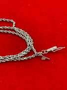 14K WHITE GOLD ROPE CHAIN