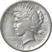 1921 Peace Silver Dollar