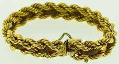 12KT Yellow Gold Filled Double Rope Chain Bracelet