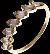 Eye Pleasing 18kt Yellow Gold Diamond Band