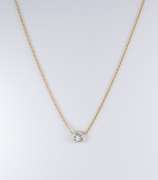 Fashionable Bezel Set CZ Station Necklace