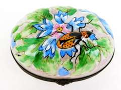 Signed Limoges, France Handpainted Large Box