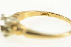 14K Yellow Gold 4.4mm Vintage NOS 1950's Engagement Setting Ring