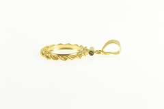 14K Yellow Gold 13.3mm 1/20 oz. Gold Panda Coin Holder Charm/Pendant