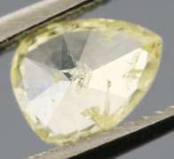 Pear cut .37ct canary yellow Diamond