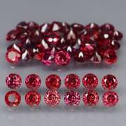 Premium diamond cut 6.65ct Rhodolite Garnet set