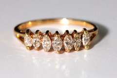 Sparkling Diamond 10k Ring