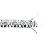 Sterling Silver CZ Silver Watch-Link Bracelet