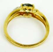 10K Mystic Topaz Heart Ring, Size 9.25