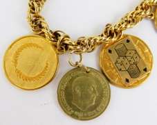 Vintage Gold Filled Charm Bracelet