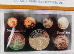 New Zealand 1987 Proof Coin Set w/Silver Dollar