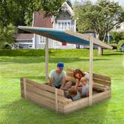 118x118cm Wooden Giant Cabana Sandbox Play Station